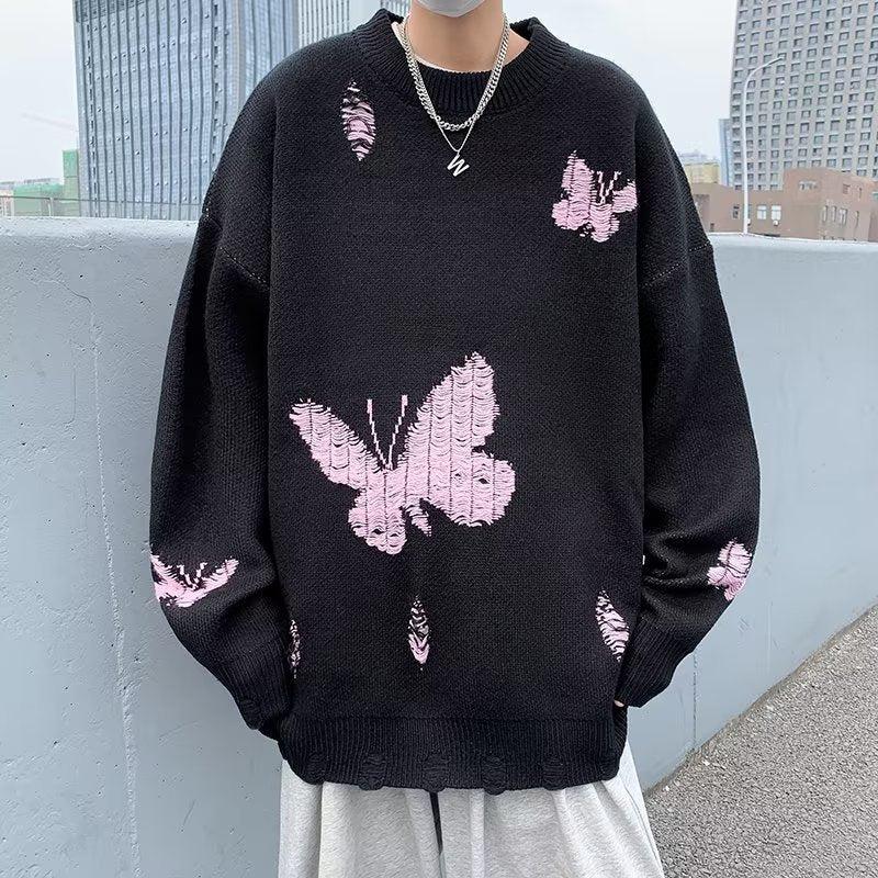 Black butterfly sweater new arrivals