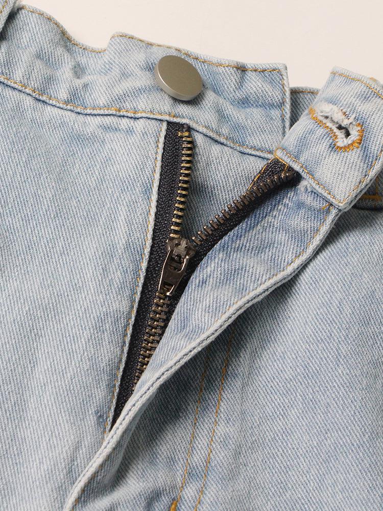 Baddie Embellished Cut-Out Jeans – Litlookz Studio