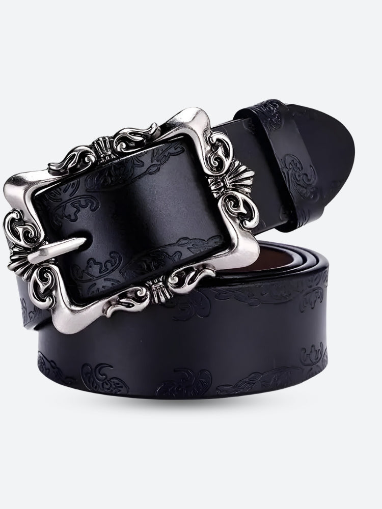 Baroque Faux Leather Belt