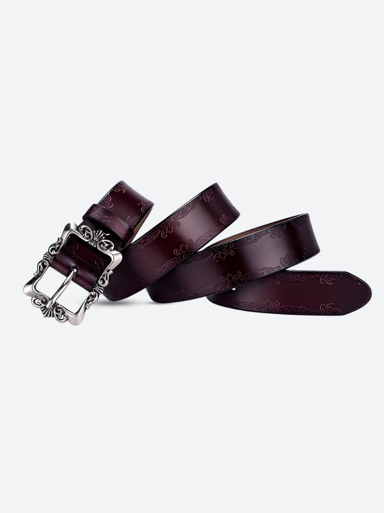 Baroque Faux Leather Belt