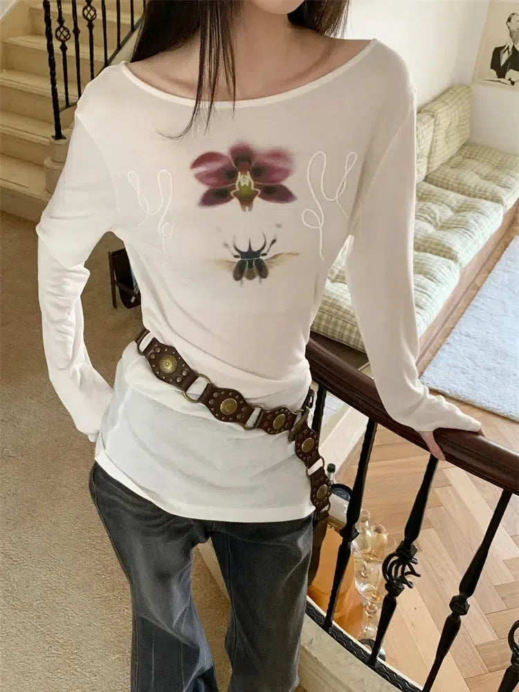 Beetle & Orchid Top