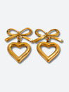 Bow & Heart Earrings