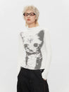 Cat High Neck Top