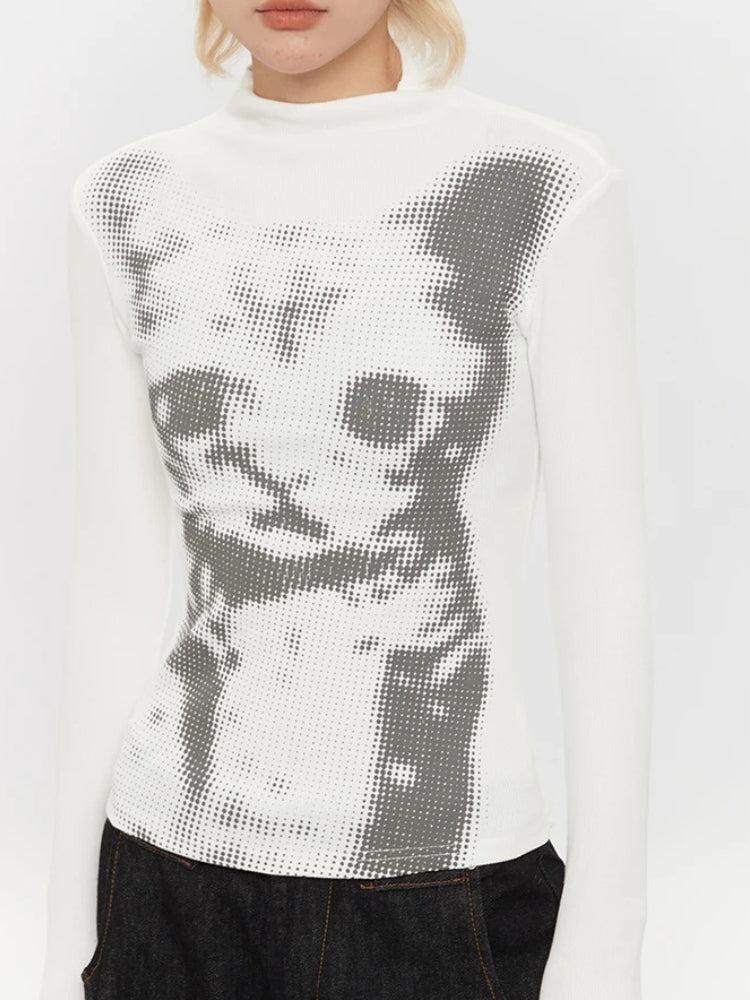 Cat High Neck Top