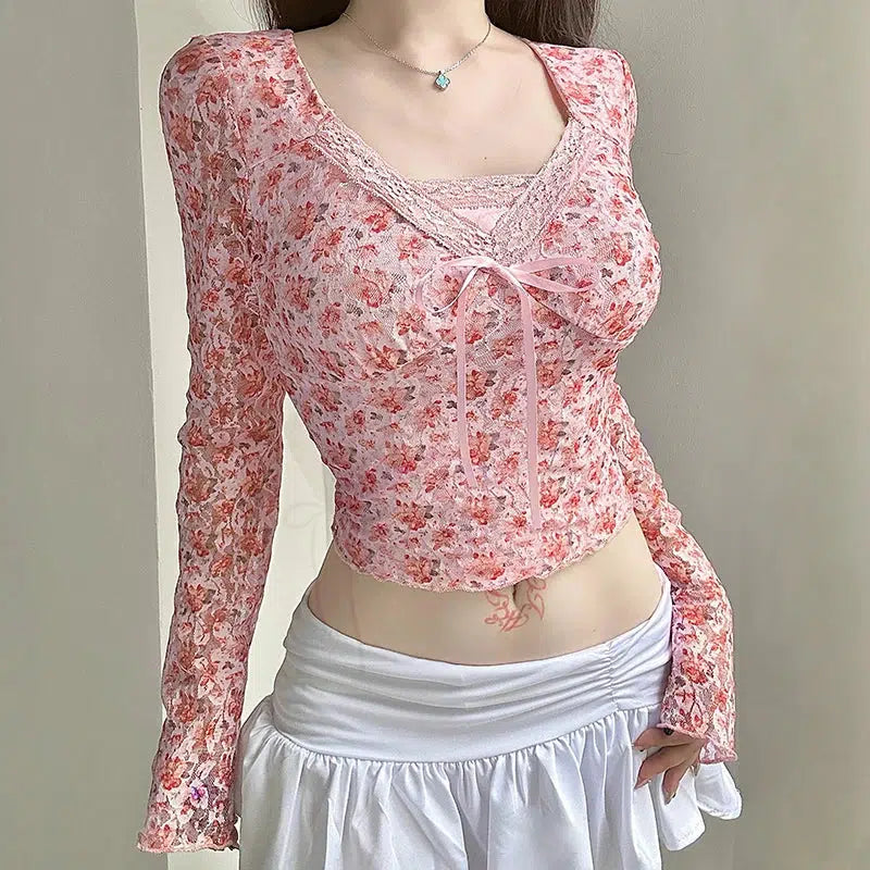 Coquette Floral Top