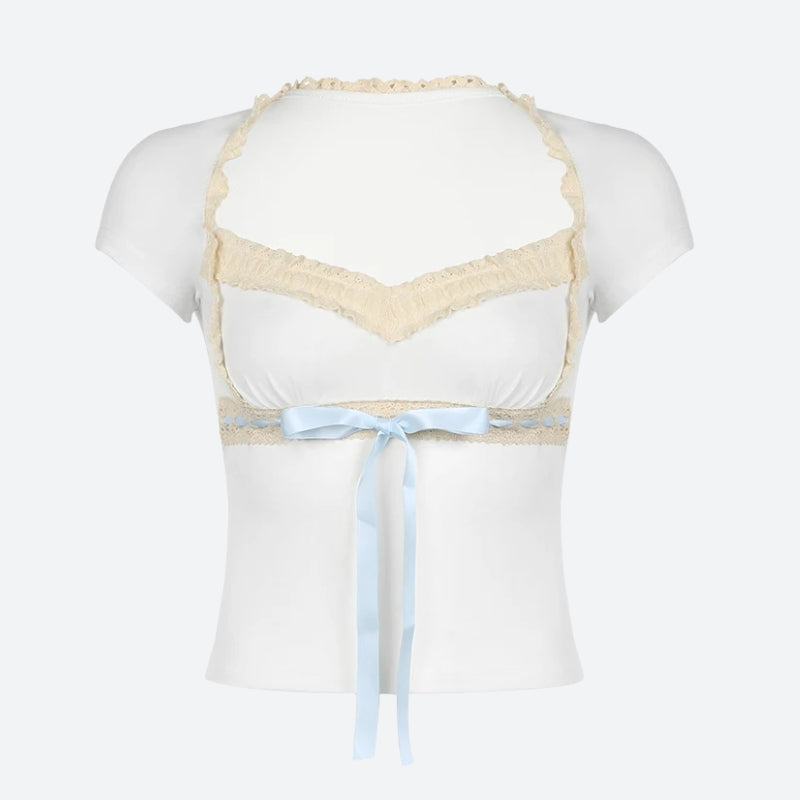 Coquette Lace Trim Top