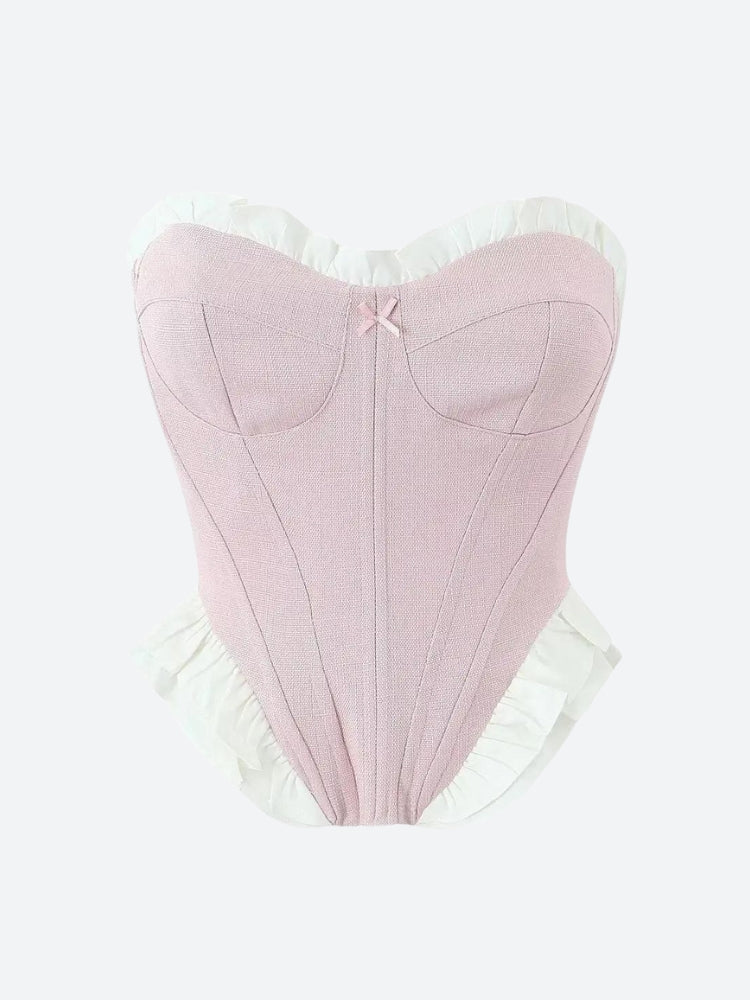 Coquette Pink Corset Top - Litlookz Studio