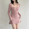 Coquette Pink Mini Dress