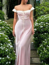 Coquette Princess Satin Maxi Dress