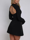 Cut Out Open Back Mini Dress