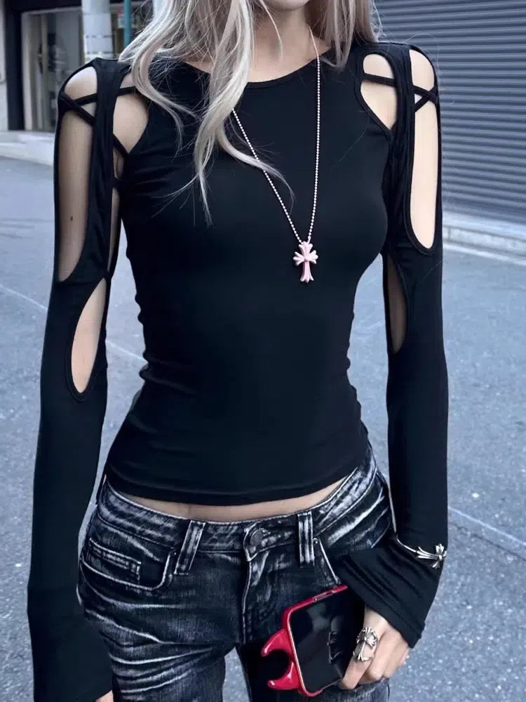 Cyberpunk Cut Out Top