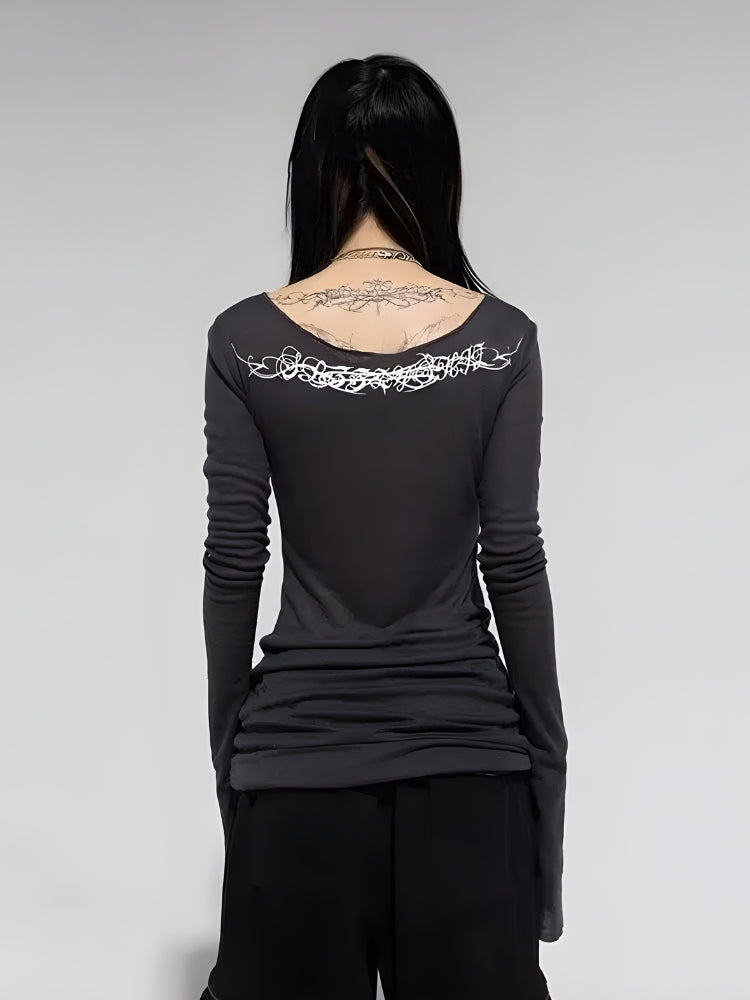 Cyberpunk Extra Long Sleeve Top