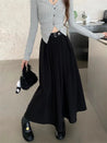 Dark Academia Midi Skirt