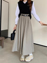 Dark Academia Midi Skirt