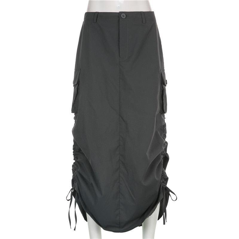 Fairy Grunge Parachute Maxi Skirt