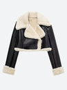 Faux Fur Lined Biker Jacket