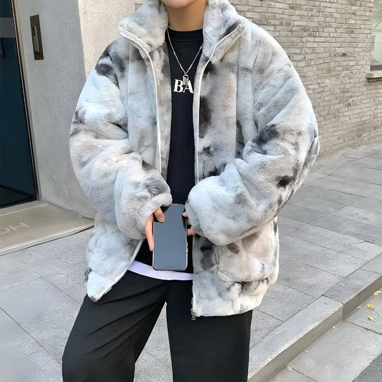 Faux Fur Zip-Up Teddy Jacket