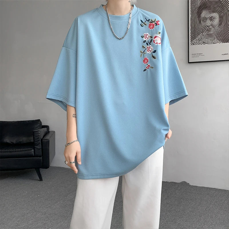 Floral Embroidered Tee