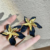 Flower Gold Stud Earrings