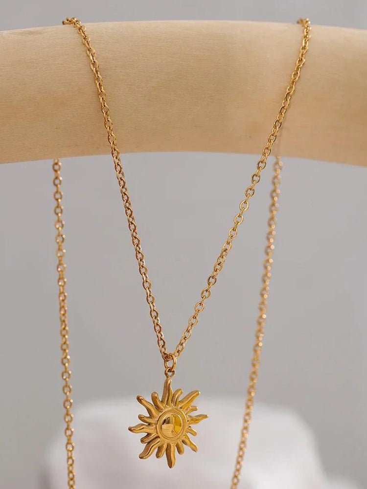 Gold Sun Necklace