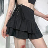 Goth Ruffled Mini Skirt