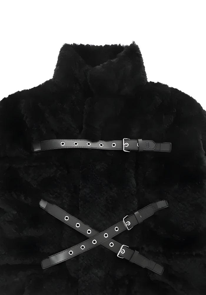 Gothic Faux Fur Fluffy Long Jacket