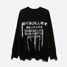 Grunge AK-Bullet Tasseled Sweater