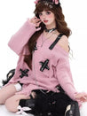 Grunge Kawaii Distressed Sweater