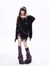 Grunge Kawaii Distressed Sweater