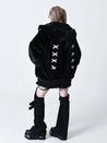 Grunge Rabbit Ear Plush Jacket