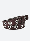 Heart Buckle Faux Leather Belt