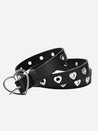 Heart Buckle Faux Leather Belt