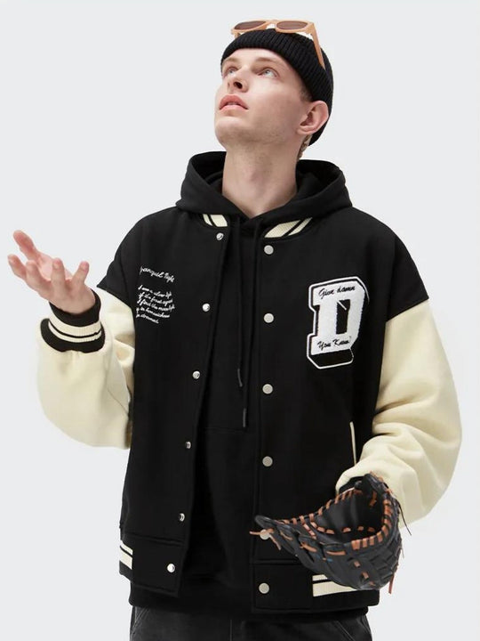 I Don't Give Damn Baseball Varsity Jacket – Litlookz Studio