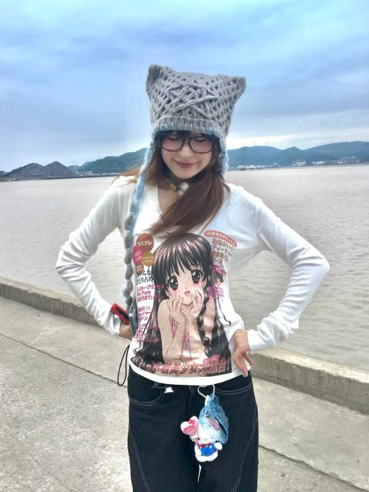 Kawaii Anime Girl Top