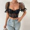 Lace Bustier Top