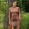 Leopard Bodycon Mini Dress