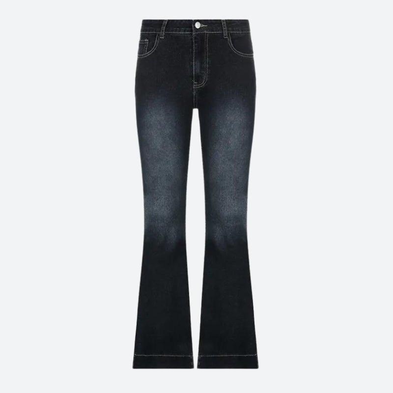 Low Rise Flare Denim Jeans