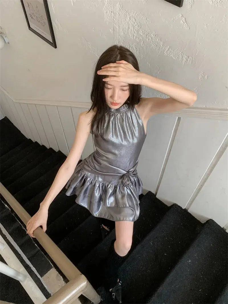 Metallic Mini Dress