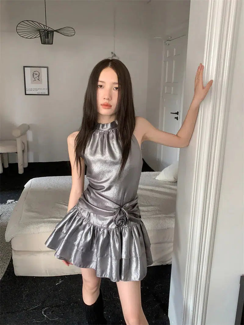 Metallic Mini Dress