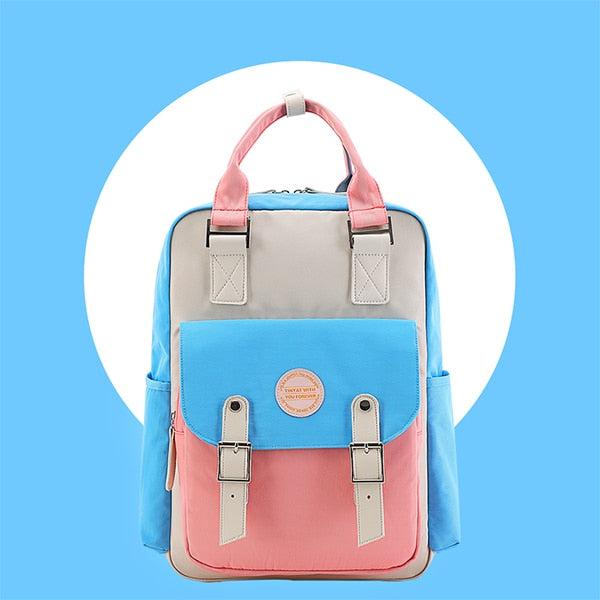 Multicolor Pastel School Backpack Litlookz Studio