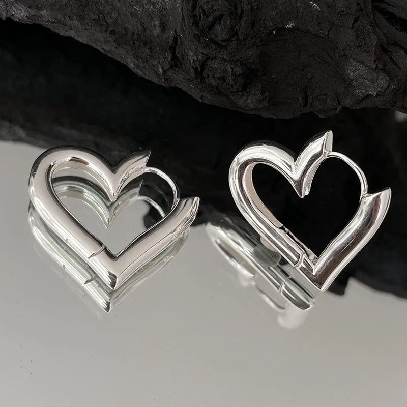 Open Heart Earrings