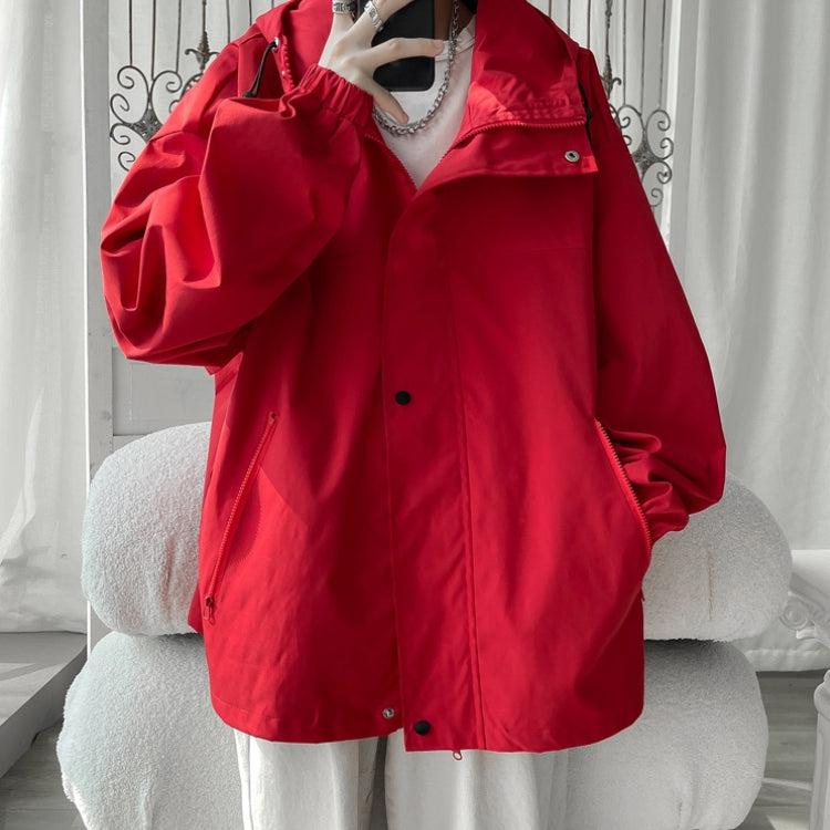 Oversized Windbreaker Hooded Jacket