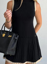 Pleated Mini Dress