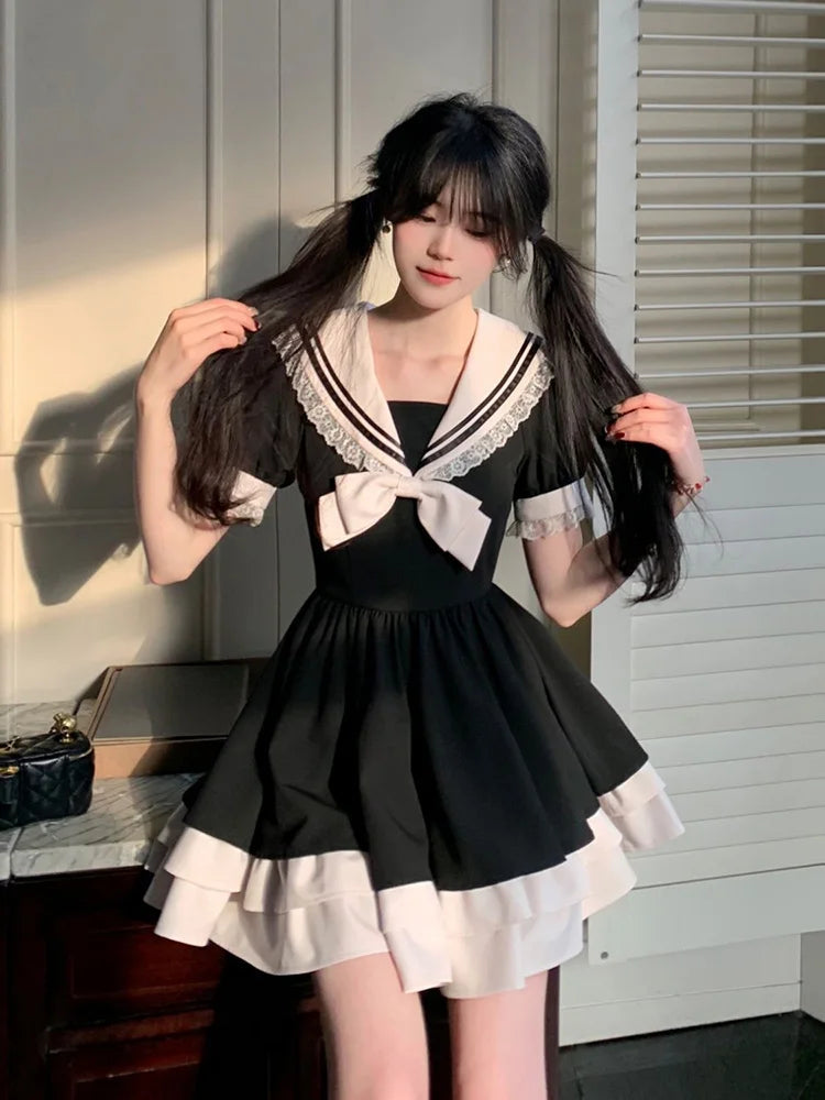 Sailor Collar Mini Dress