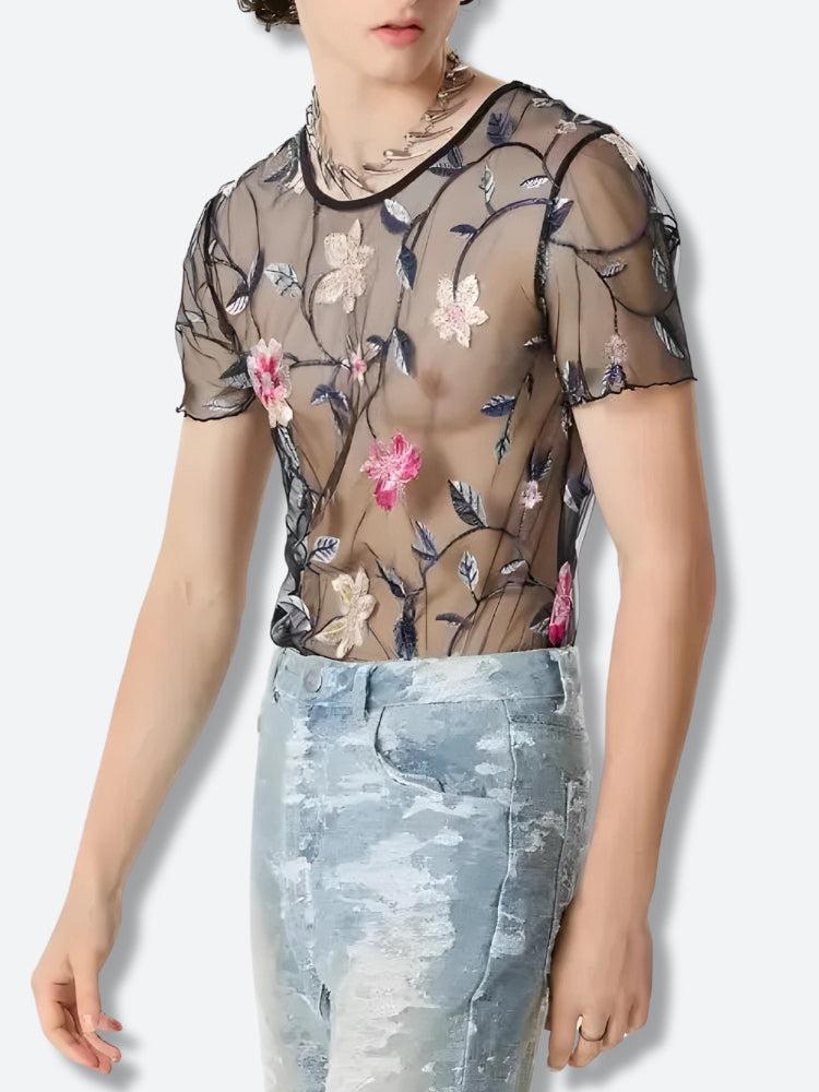 Sheer Floral Top