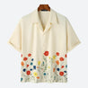 Short Sleeve Flowers Shirt