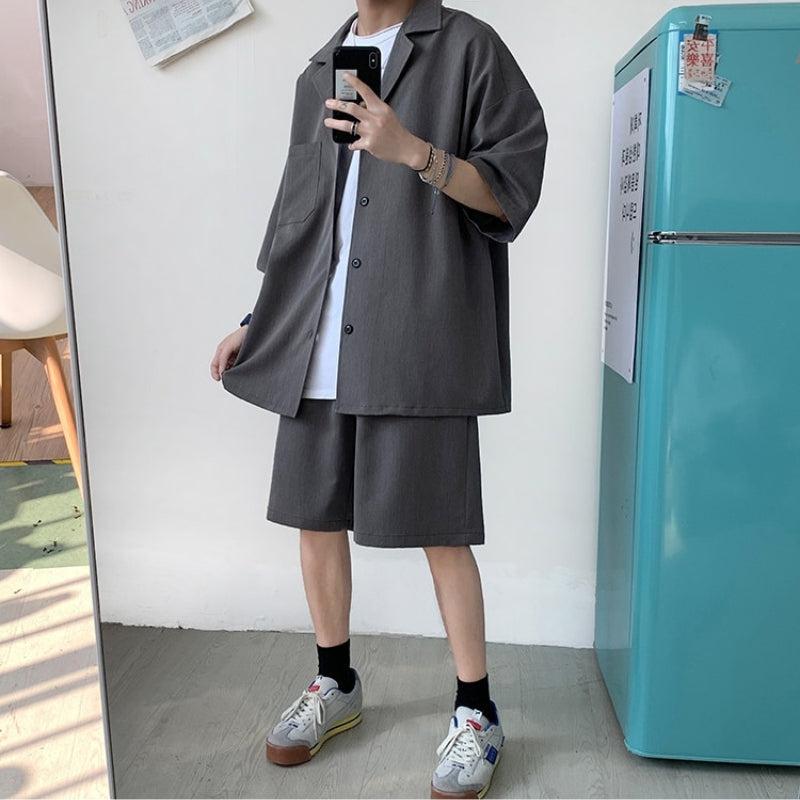 Soft Boy Shirt and Shorts Two Piece Set