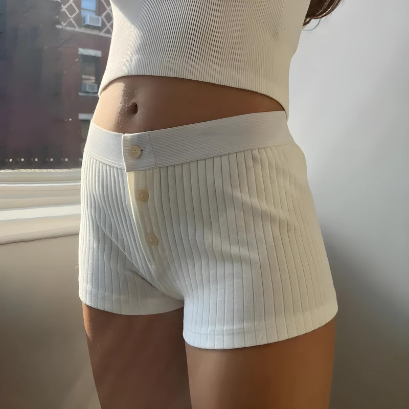Soft Girl Low Rise Knitted Shorts