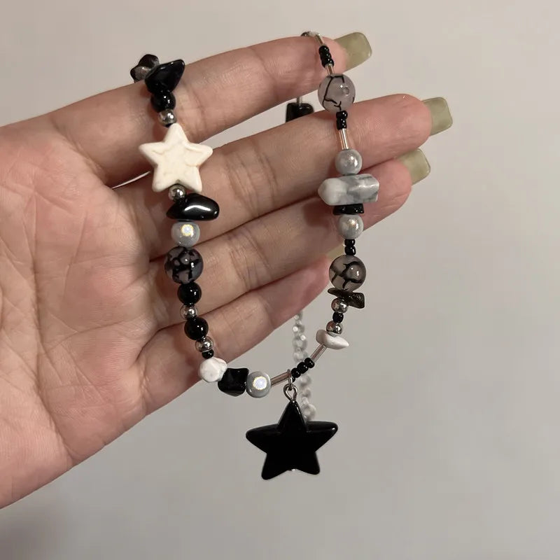 Star Pendant Beaded Necklace
