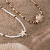 Starfish & Turtle Beaded Two-Pack Necklace Set